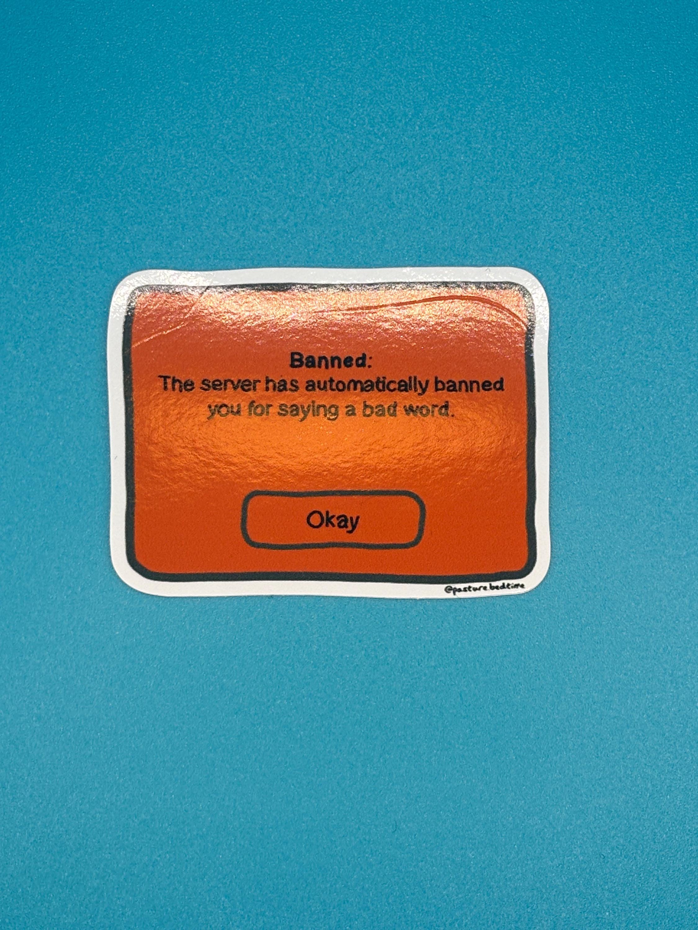 banned screen sticker