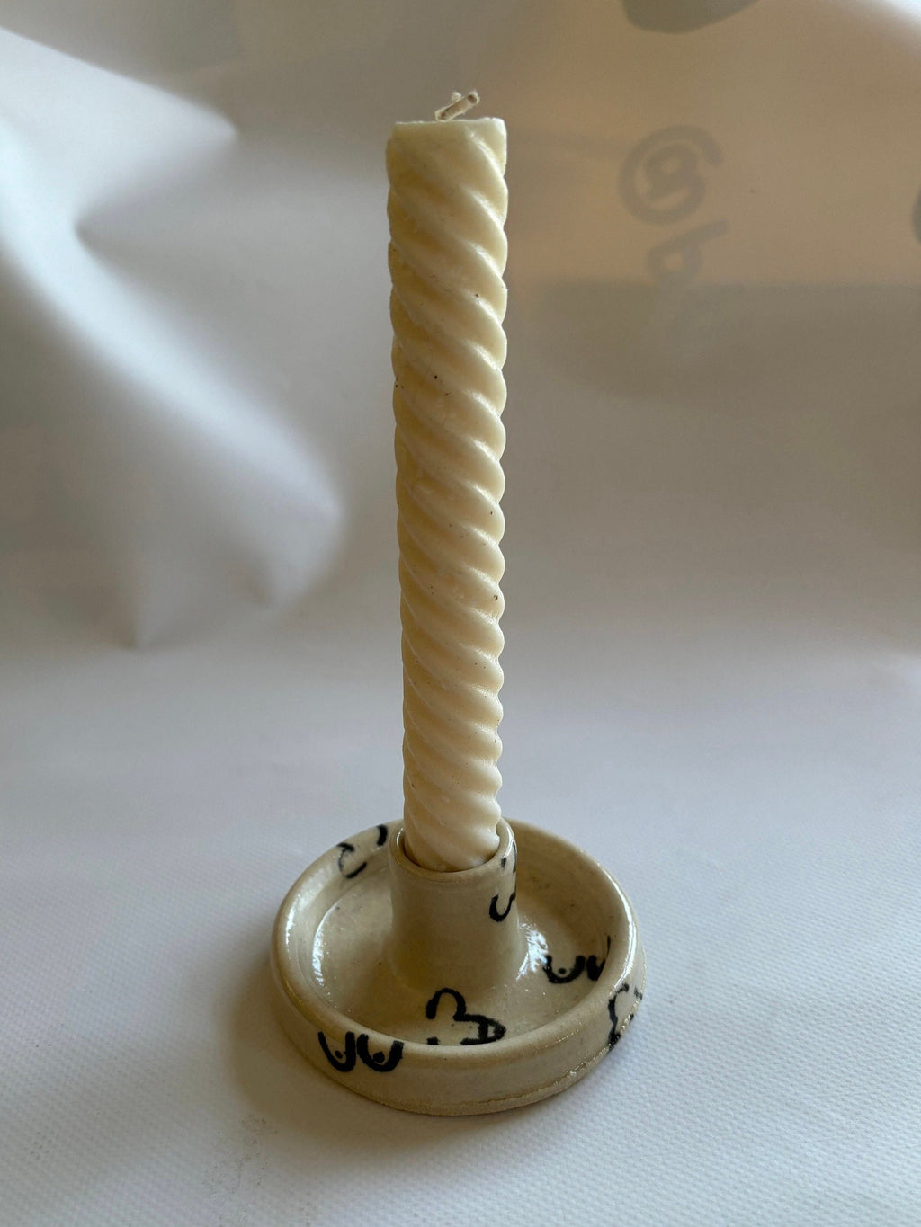 Penis and boobs candlestick holder