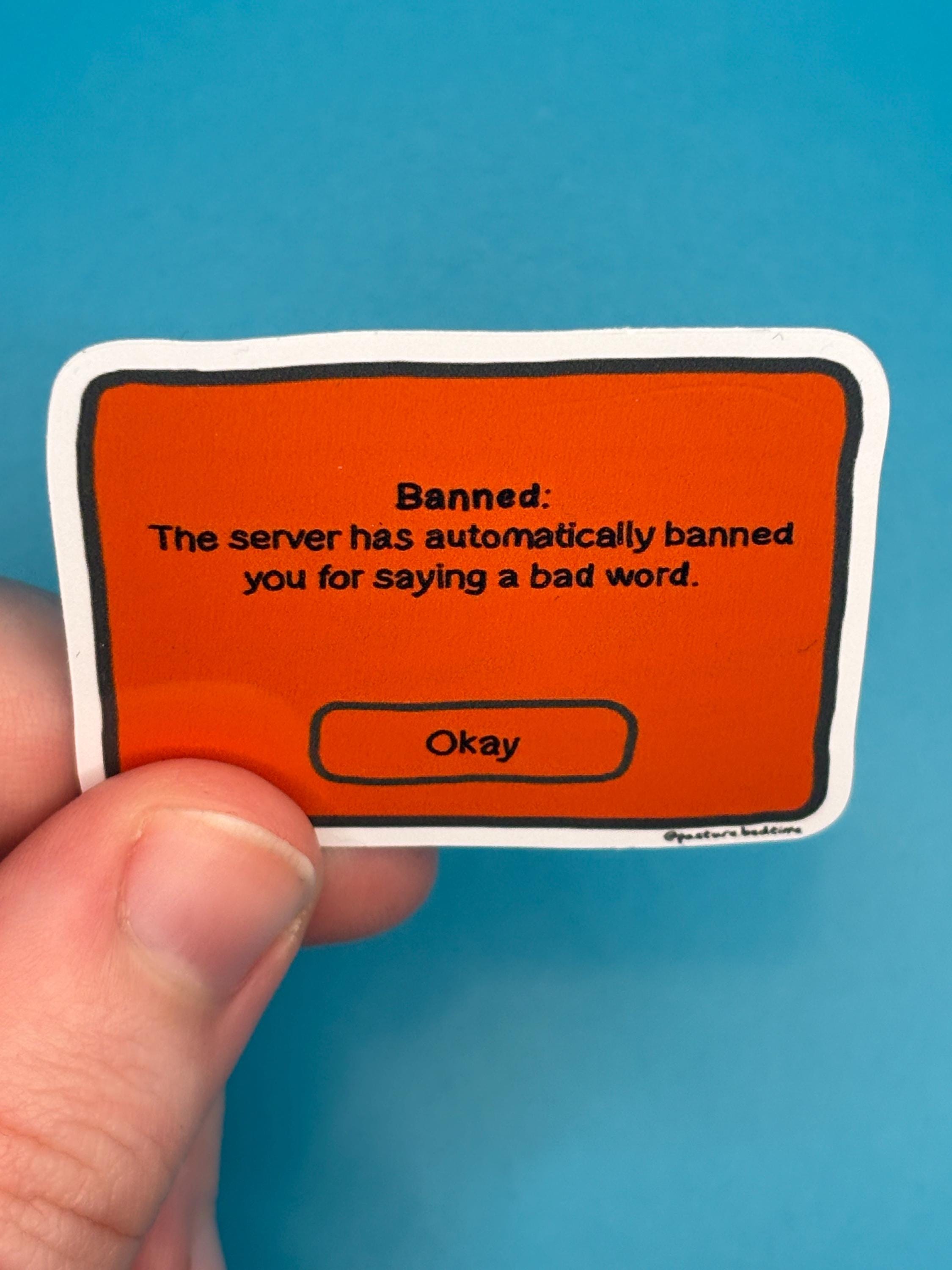 banned screen sticker