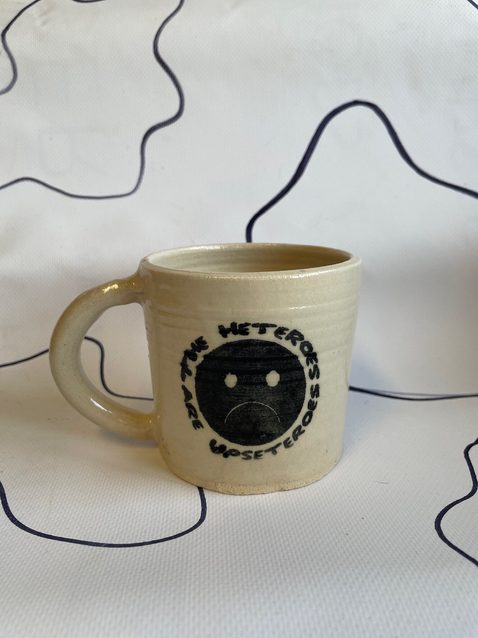 The Heteroes are upseteroes mug - White