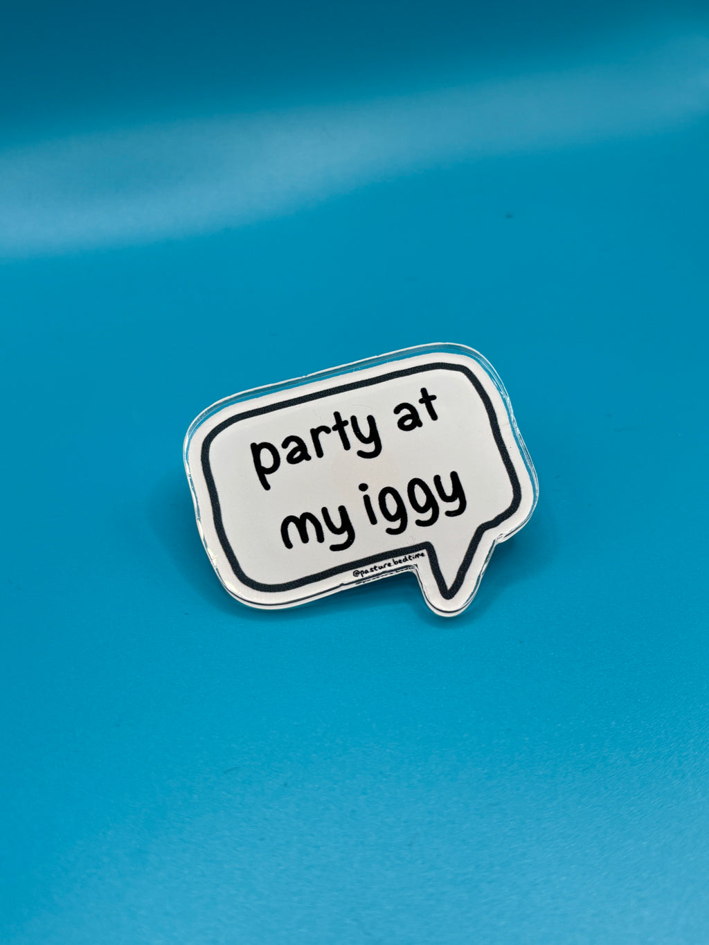 Party at my iggy pin