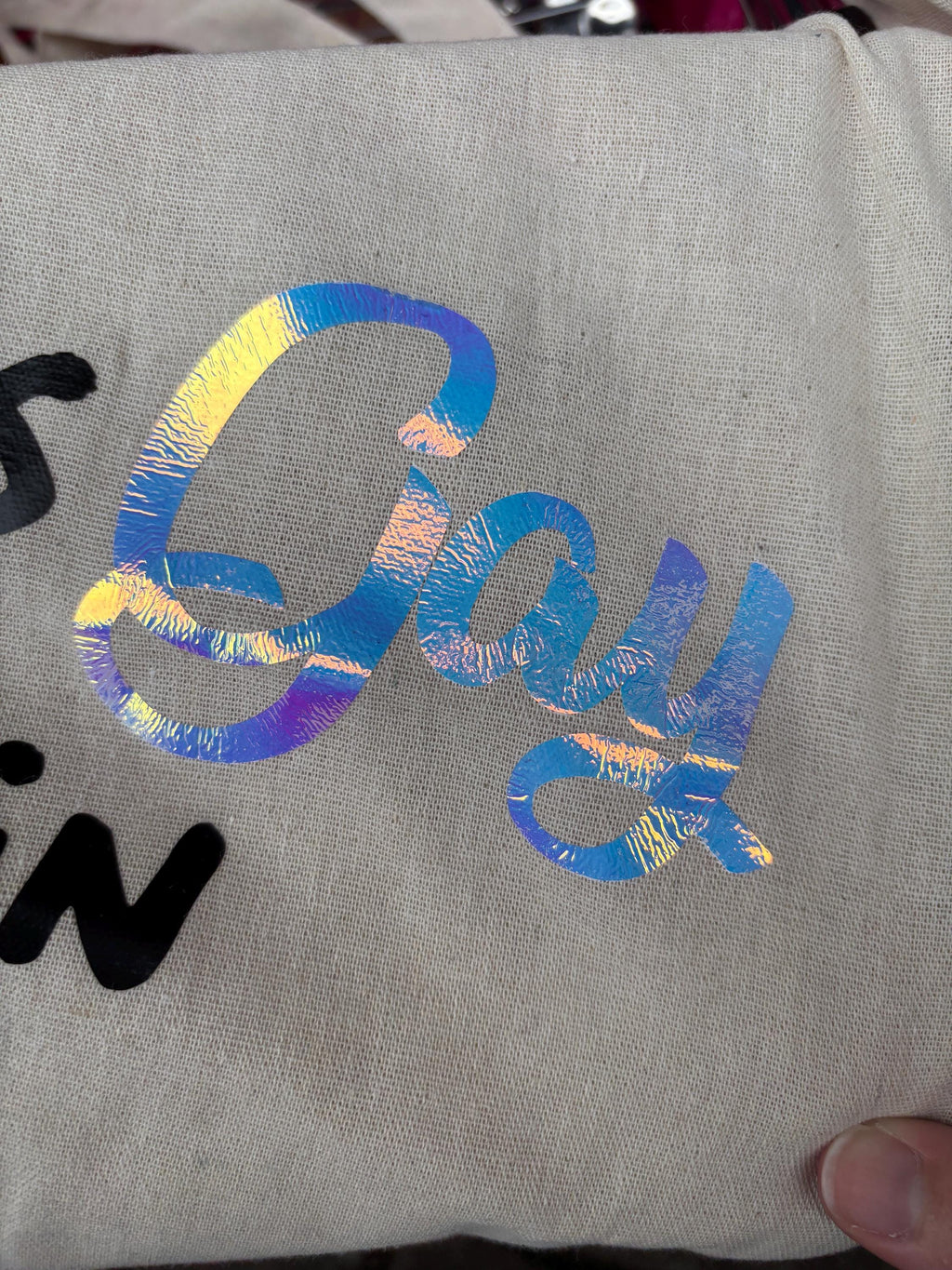 Sounds gay im in bag, funny LGBTQ bag, funny gay bag, funny slogan bag