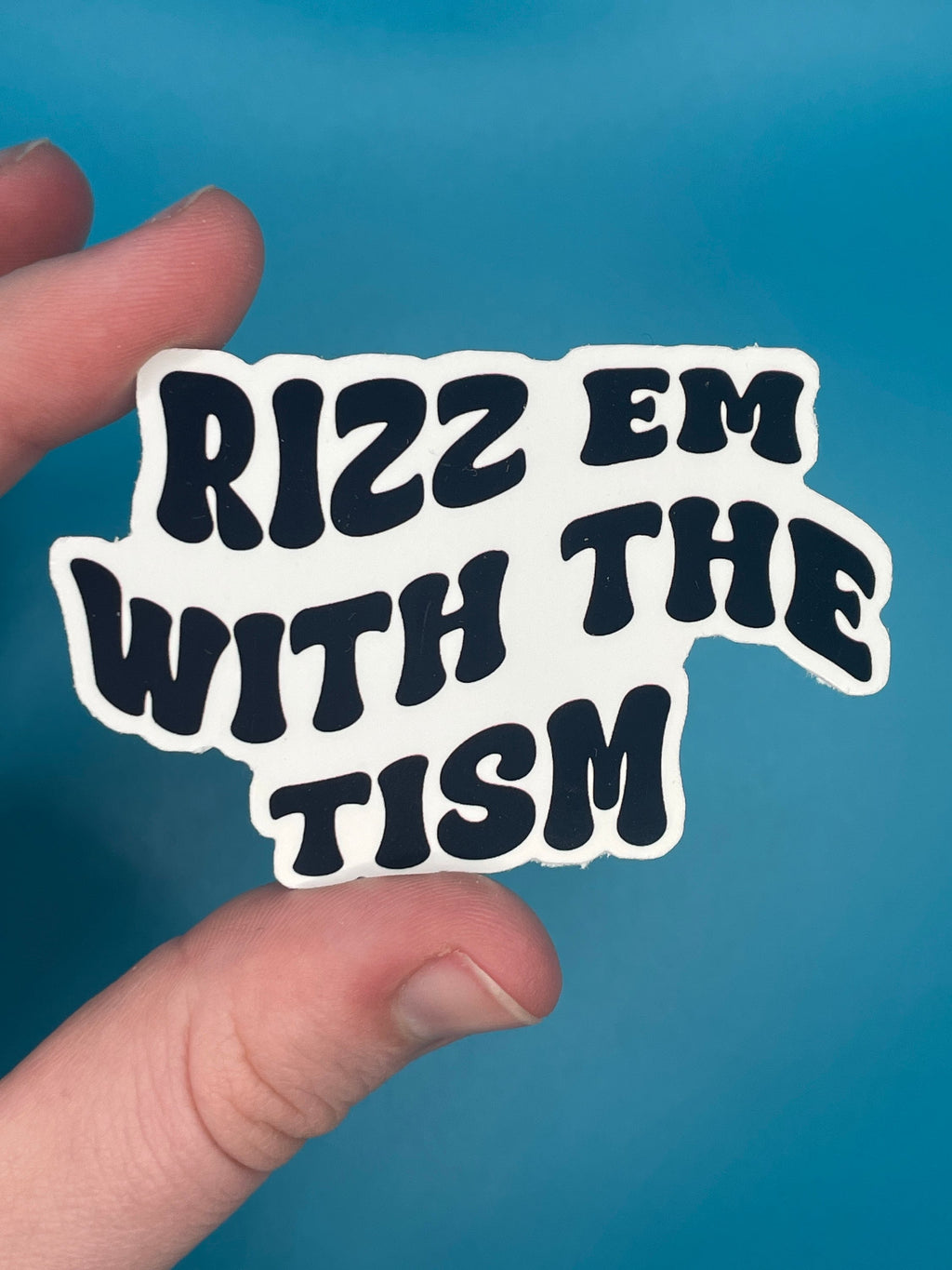 Rizz em with the tism sticker