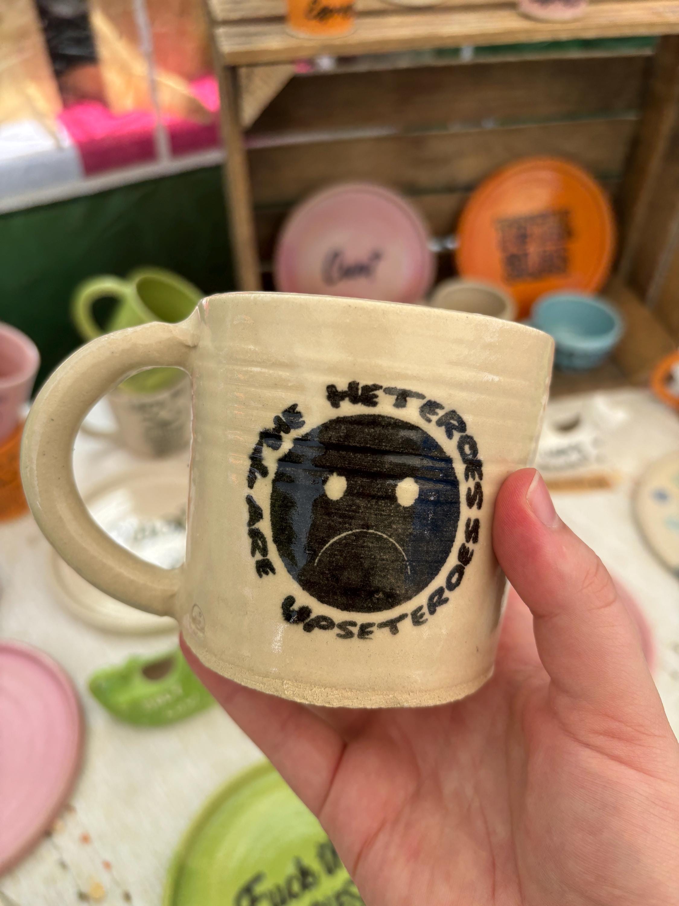 The Heteroes are upseteroes mug - White