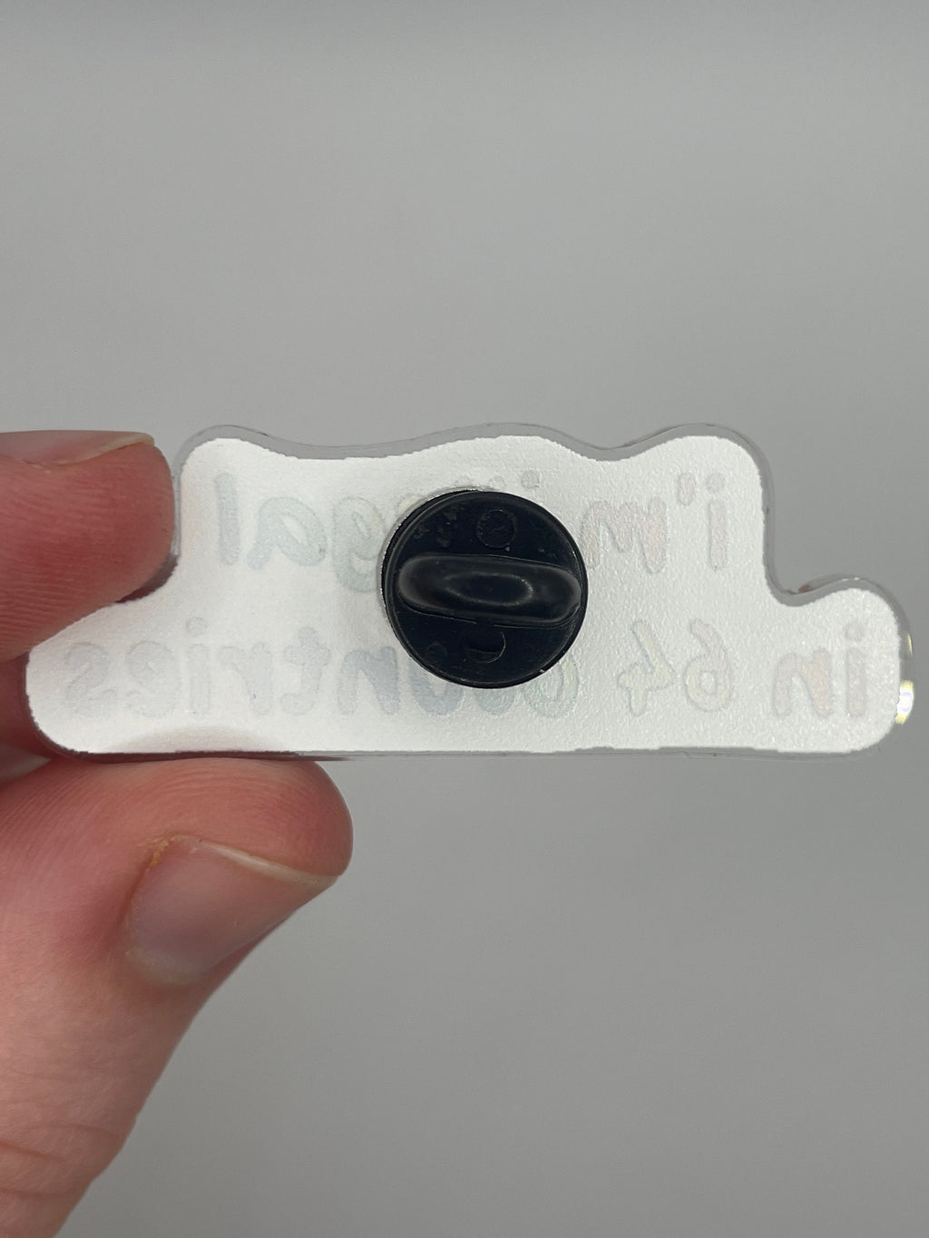 Im illegal in 64 countries pin