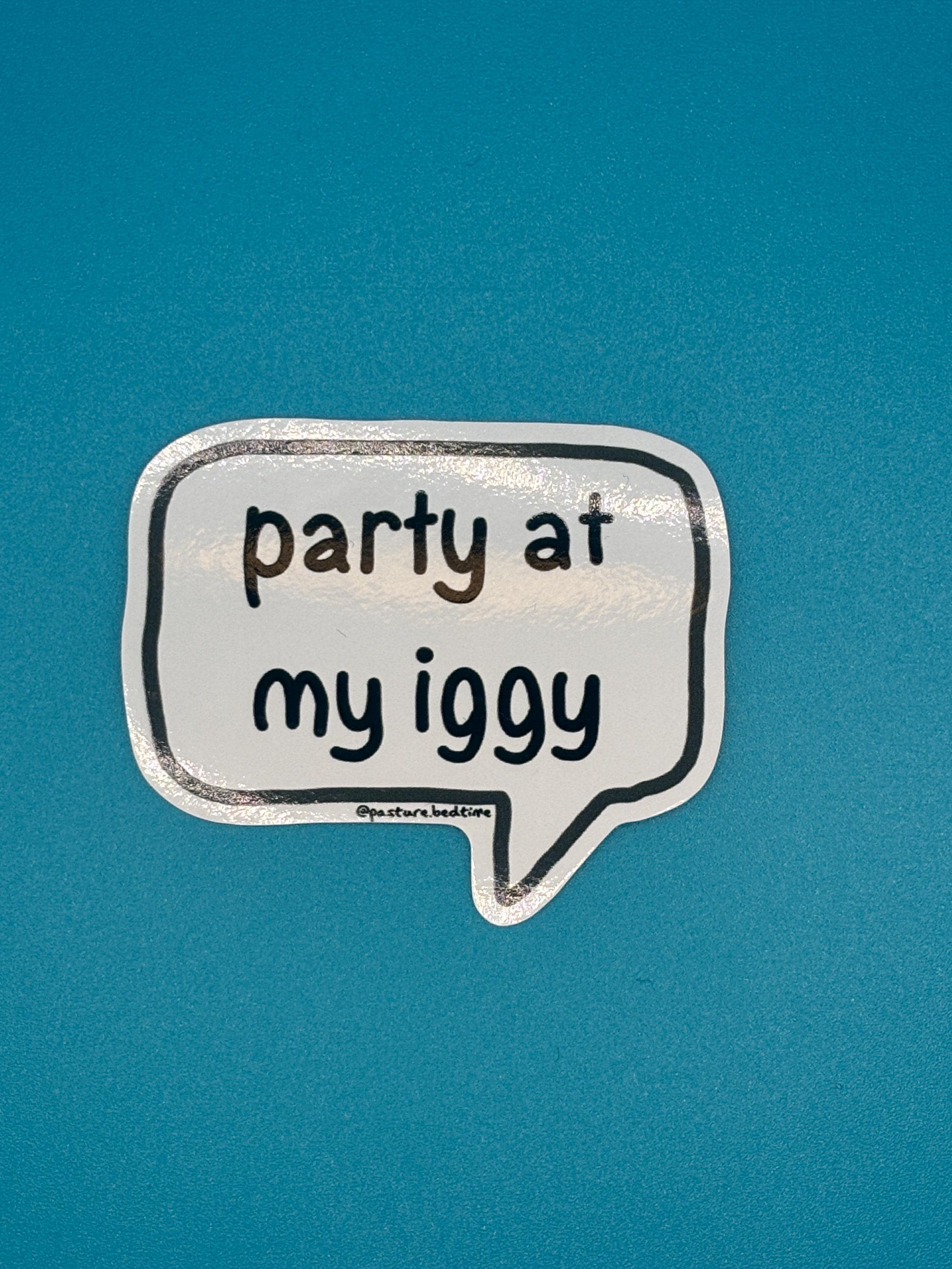 Party at my iggy sticker