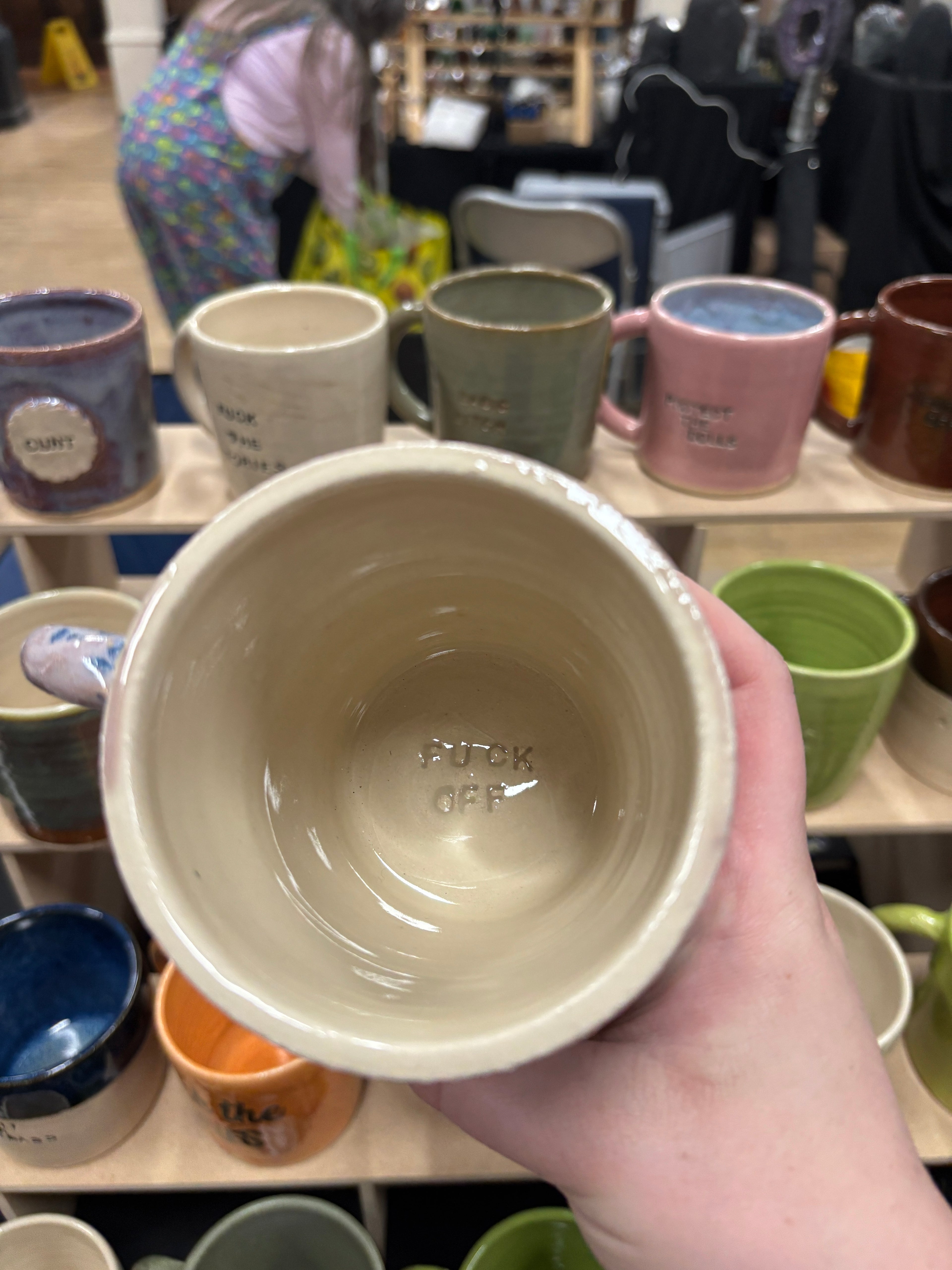 Fuck Off Handmade Mug