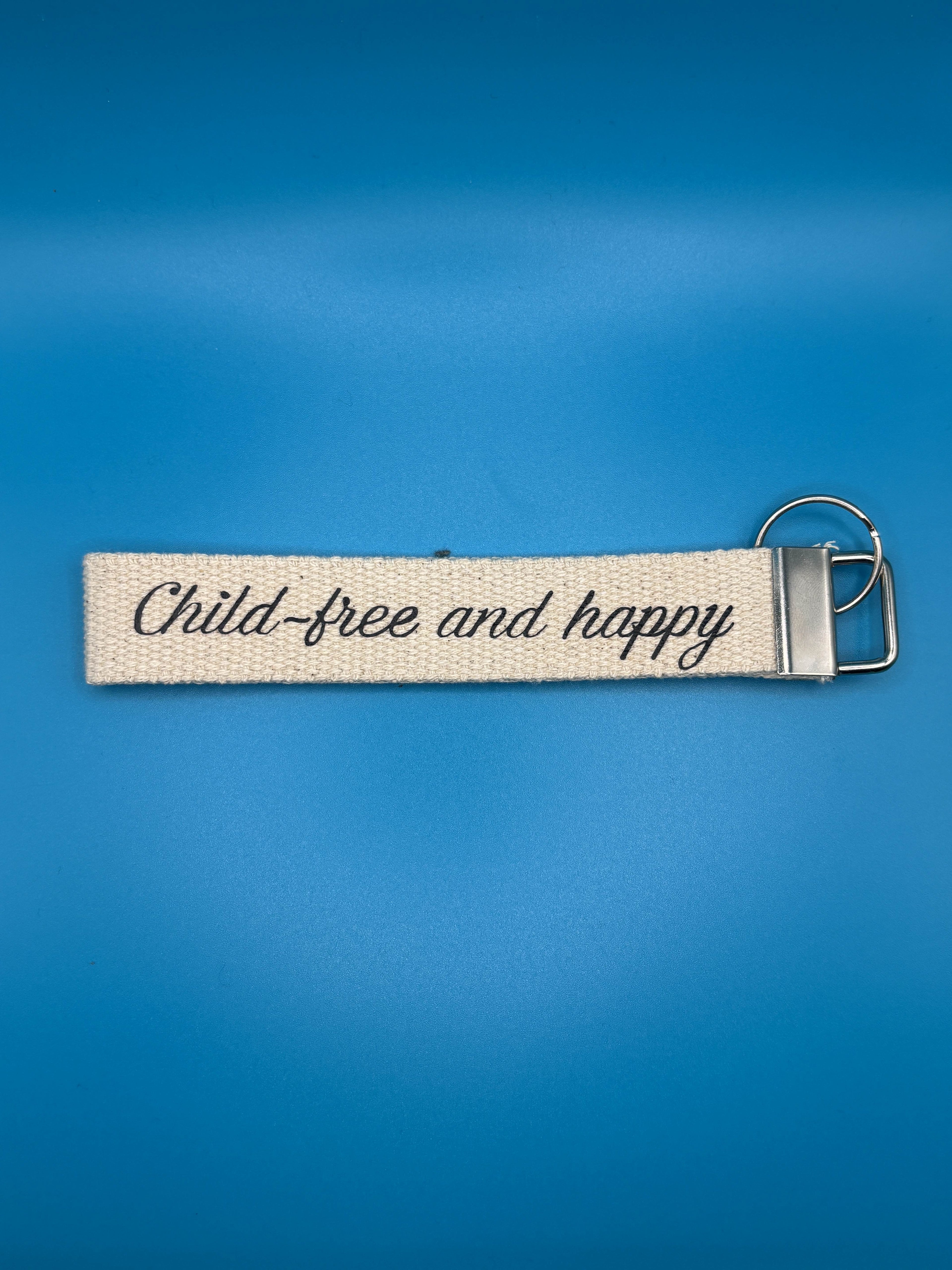 Child-free and happy keyring