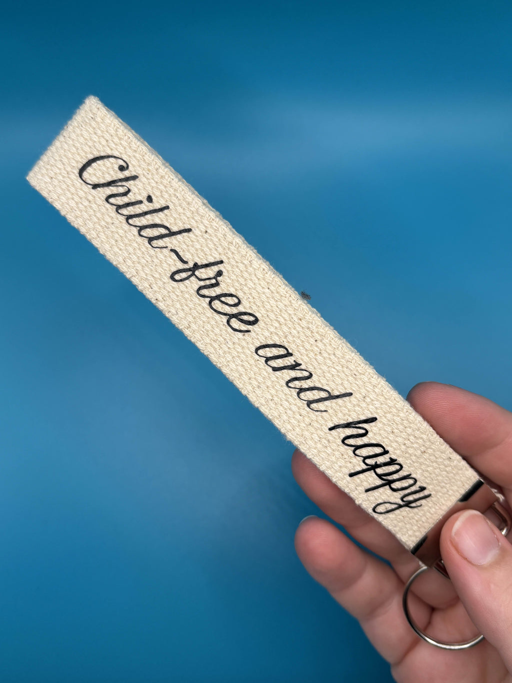 Child-free and happy keyring