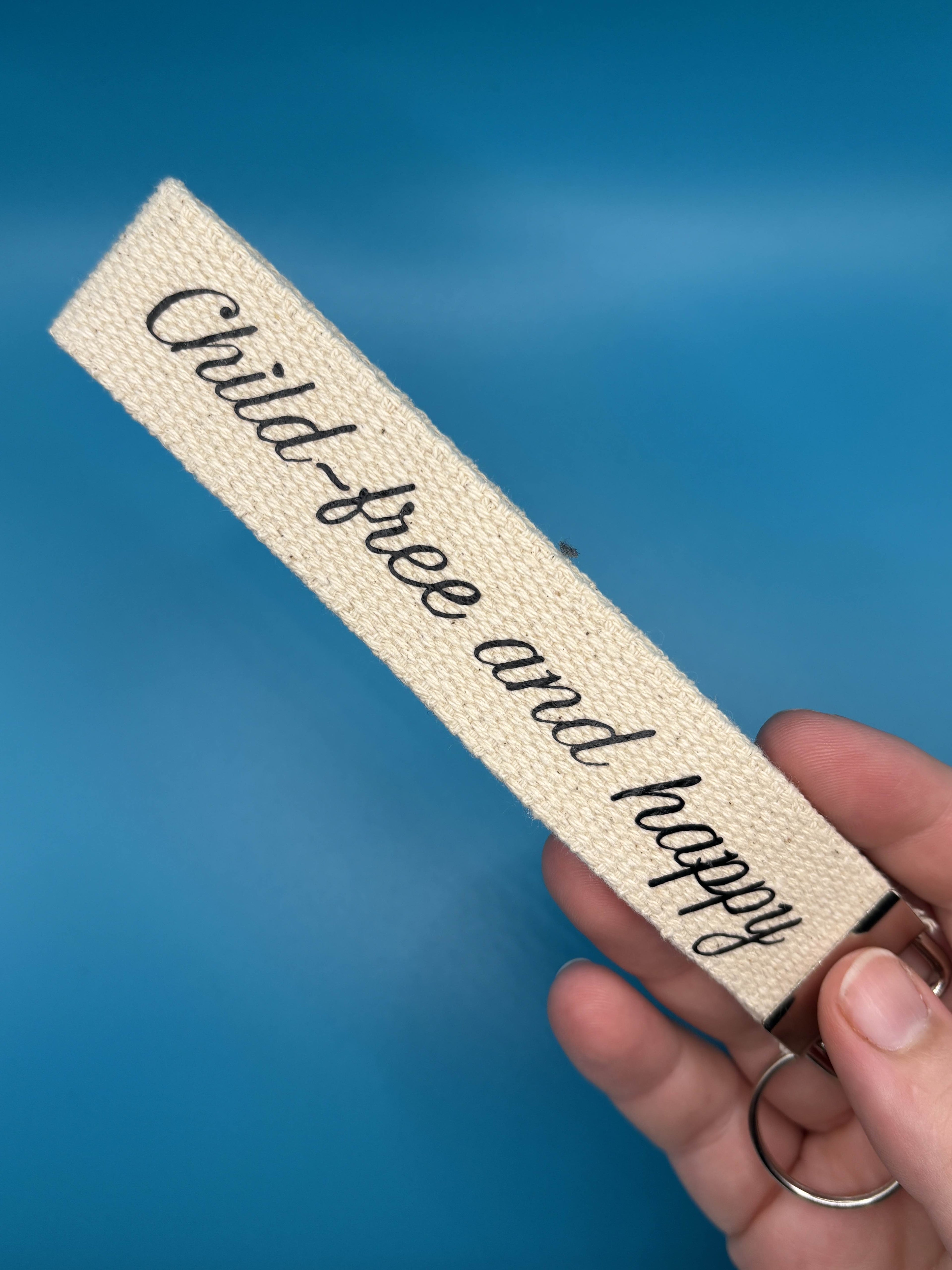 Child-free and happy keyring