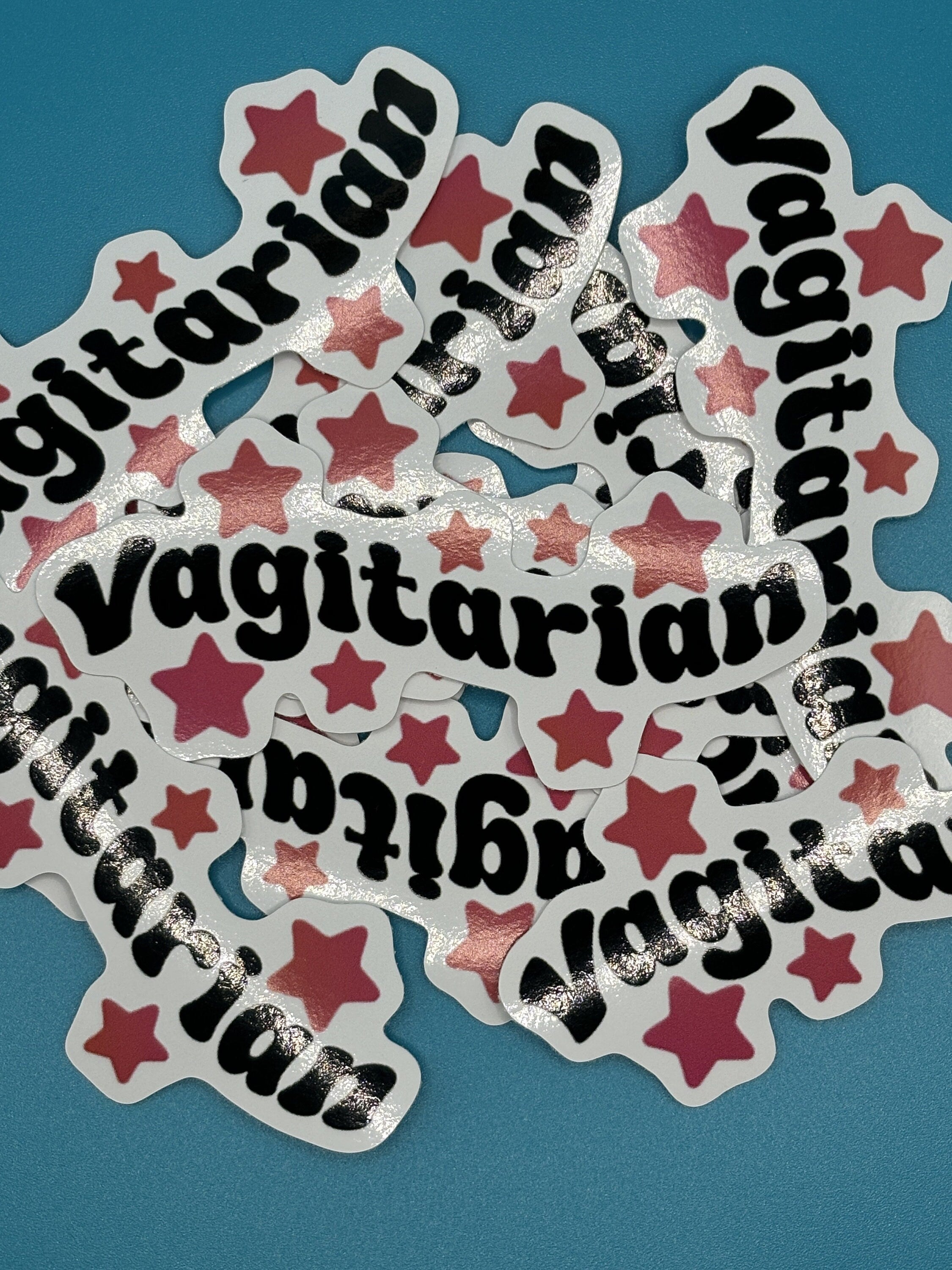 vagitarian sticker