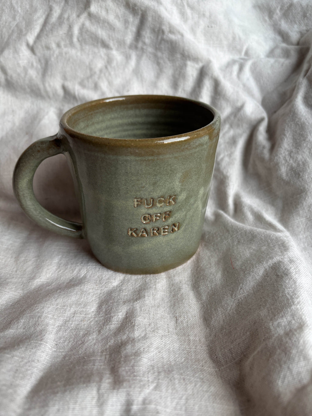 Fuck off Karen mug (SFW edition)