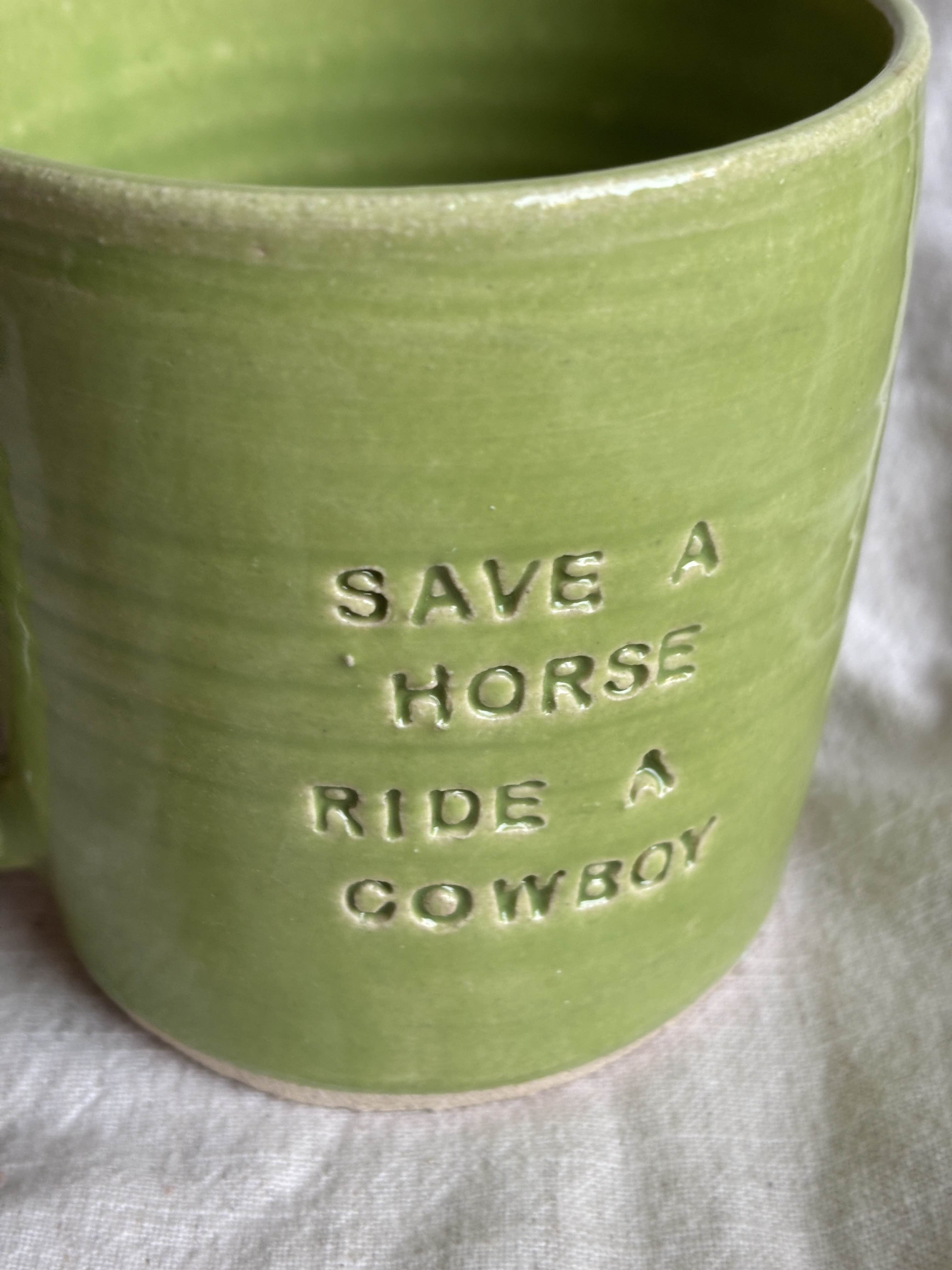 Save a horse, ride a cowboy mug (SFW Edition)